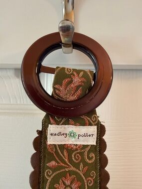 Hadley Pollet Olive Green Embroidered reversible Belt